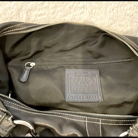 Coach Soft Black Leather Hobo Bag - Picture 7 of 11